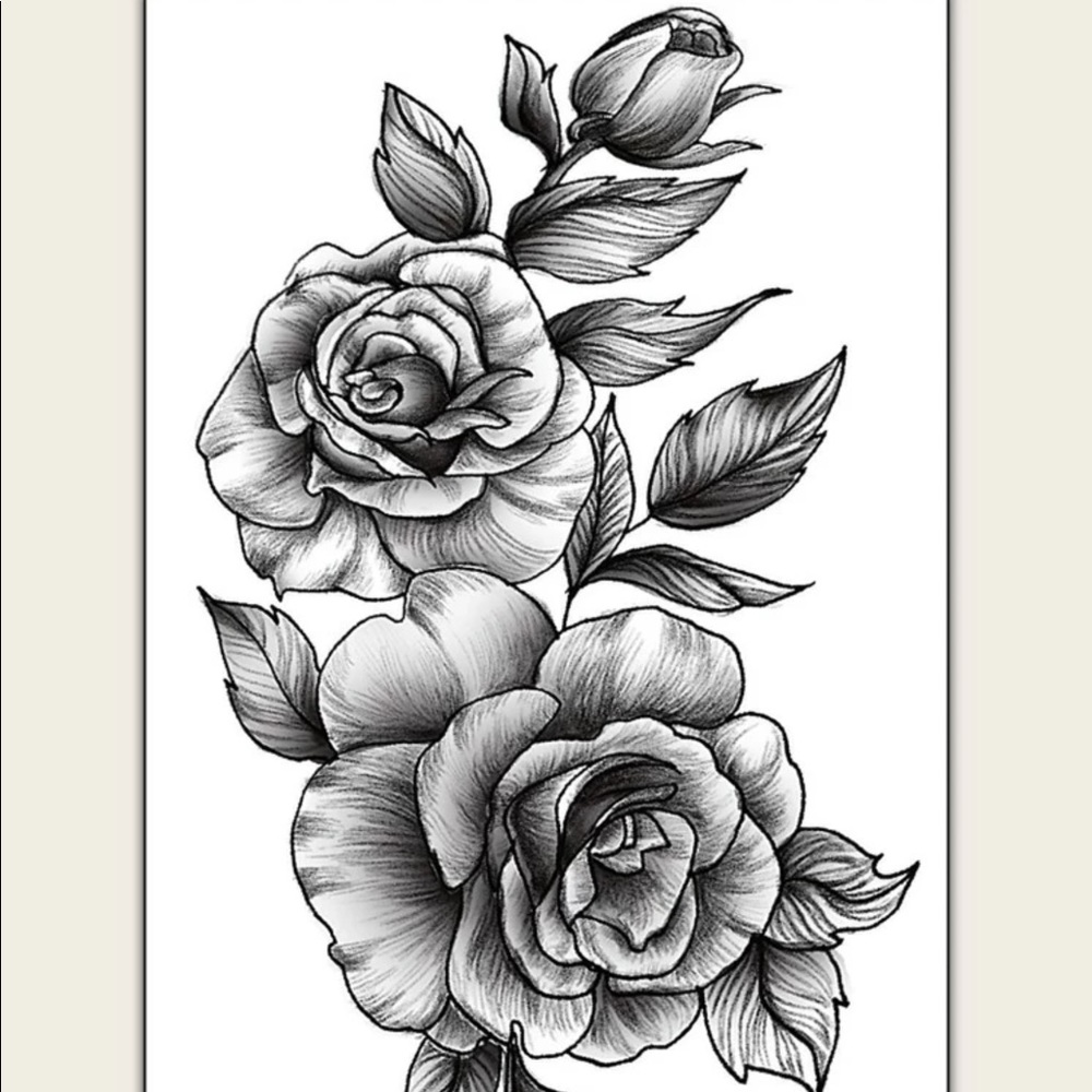 *SOLD* ๐Buy2 Get1 FREE Flower ๐ธ Tattoo sticker - Picture 2 of 5